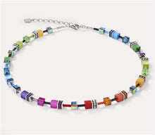 Carica l'immagine nel visualizzatore di Gallery, Collana GEOCUBE® multicolor rainbow  2838/10-1520