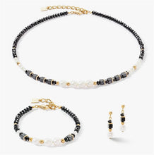 Carica l'immagine nel visualizzatore di Gallery, Collana GeoCUBE® Elegance Perle Black Gold - 1132/10-1314