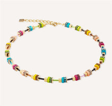 Carica l'immagine nel visualizzatore di Gallery, Collana Boho Sunset Cube rainbow  4413/10-1516