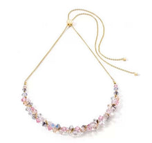 Carica l'immagine nel visualizzatore di Gallery, Collana Dancing Crystals oro rosa chiaro 4639/10-1920