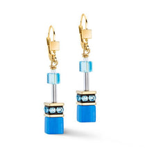 Carica l'immagine nel visualizzatore di Gallery, Orecchini GeoCUBE® Iconic Turchese Gold 4020/20-0600