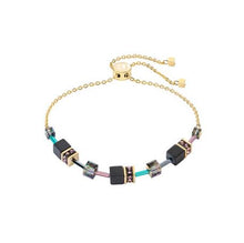 Carica l'immagine nel visualizzatore di Gallery, Braccialetto GeoCUBE® Iconic Nature Chain noir multicolore 3035/30-1315