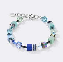 Carica l'immagine nel visualizzatore di Gallery, Braccialetto GeoCUBE® blu-verde  - 2838/30-0705