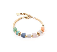 Carica l'immagine nel visualizzatore di Gallery, Bracciale GeoCUBE® Precious Statement Cubes Multicolor -4425/30-1576