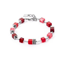 Carica l'immagine nel visualizzatore di Gallery, Bracciale GeoCUBE® Red Silver - 2700/30-0300
