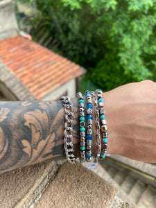 Bracciale Uomo in argento doppia Groumette