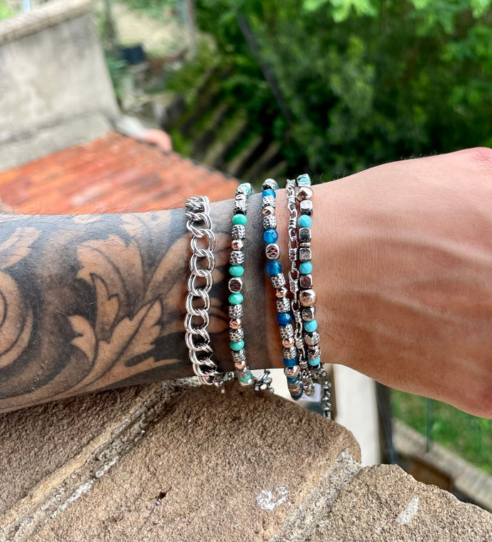 Bracciale uomo argento