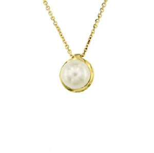 Minimal: Collana in oro 18kt con perla naturale 5,5 mm