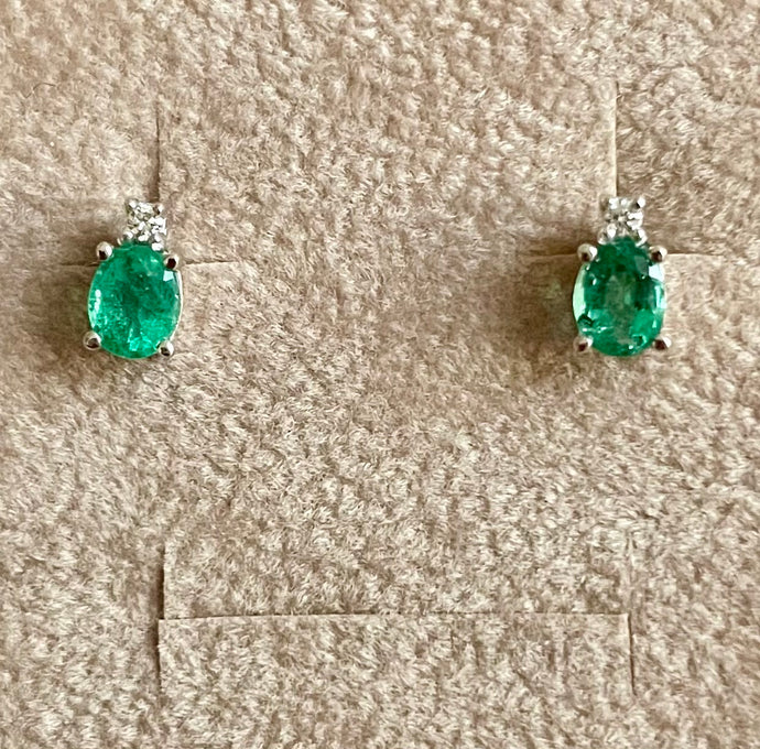 Orecchini smeraldi e diamanti Sherazade II