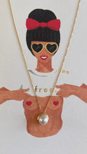 Carica l&#39;immagine nel visualizzatore di Gallery, Collana in oro 18kt con Perla naturale 6,5mm